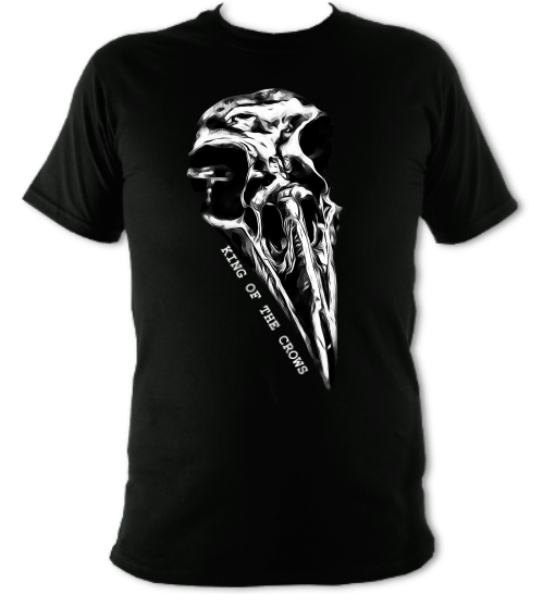 Crow Skull : King Of The Crows T-Shirt