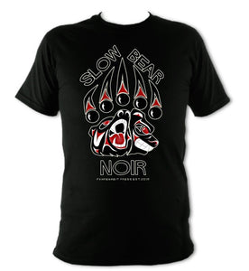 Slow Bear Noir T-Shirt